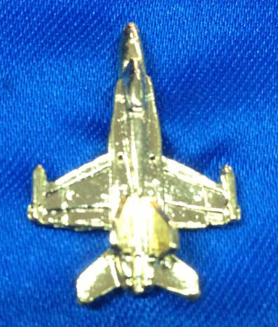 Pin avión F-18 dorado